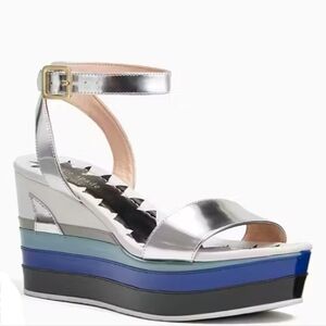 Kate Spade Tiana Shark Wedges, VGUC, Size 7